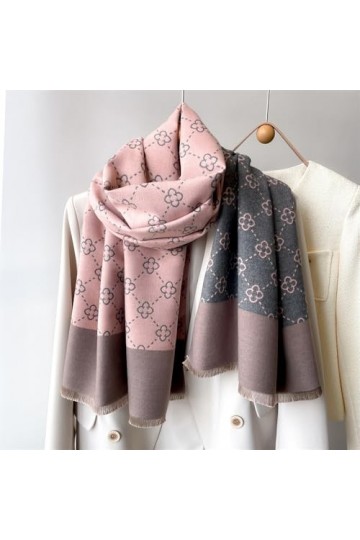 Brillabenny Écharpe Étole Cape Noir à Pois Blanc Femme Châle Pardessus Poncho Veste 185 cm x 70 cm