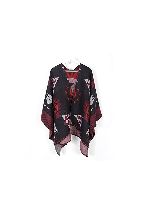 ZHURGN Écharpe Hiver Femmes Cashmere Châle Châle Mesdames Couverture Tricoter Wrap Cashmere Poncho Capes Couverture Châle Châ