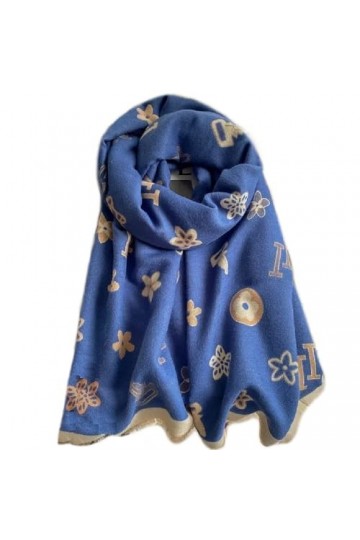 Brillabenny Écharpe Pashmina Noir à Pois Blanc Étole Femme Châle Pardessus Poncho Veste 200 cm x 80 cm