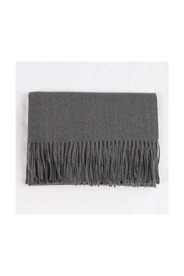 GCC Foulard Chaud Pure Color pour Femme,Unisex Hiver Écharpe Pashmina Châle Écharpe de Couleur Unie Super Douce pour Femmes H