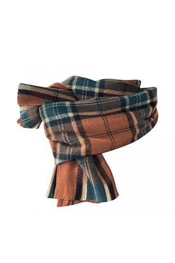 SATUSA Écharpe dhiver pour femmes, Foulard en laine doux et élégant, grand châle à carreaux, écharpe chaude, grande étole en