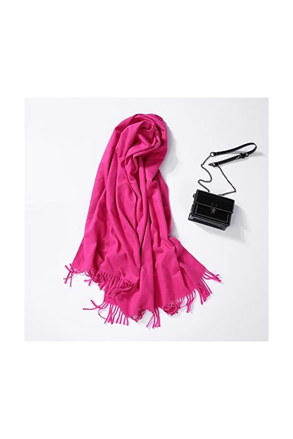 Bysonglezai Foulard Femme Echarpe Écharpe Châle Homme Foulards Solide Cachemire Pashmina Hiver Chaud Écharpe Femmes Châle Lon