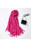 Bysonglezai Foulard Femme Echarpe Écharpe Châle Homme Foulards Solide Cachemire Pashmina Hiver Chaud Écharpe Femmes Châle Lon