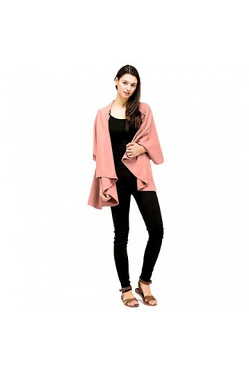 Châle Wrap Vest multi-usage 5 en 1, drapé, avec ceinture - jaune - Taille unique