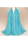 Foulard Femme Soie Cheveux pour De Hiver en Echarpe Écharpe De Luxe pour Dames Châle Paillettes Bandeau Doux Wrap 180 * 75Cm 