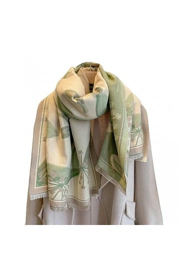 ZONTO Châle Écharpe Hivernale Imitation Cachemire Châle Femmes Fémières À Double Face Épaissie Carrée Écharpe Pour Dames Fida