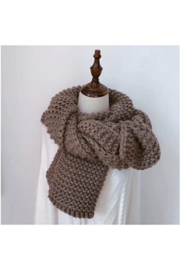 Foulard Echarpe Scarf Scarves Écharpe Solide Épaisse Femme Épaissir Pull Chaud Écharpes Hommes Femmes Longs Châles Écharpe Tr