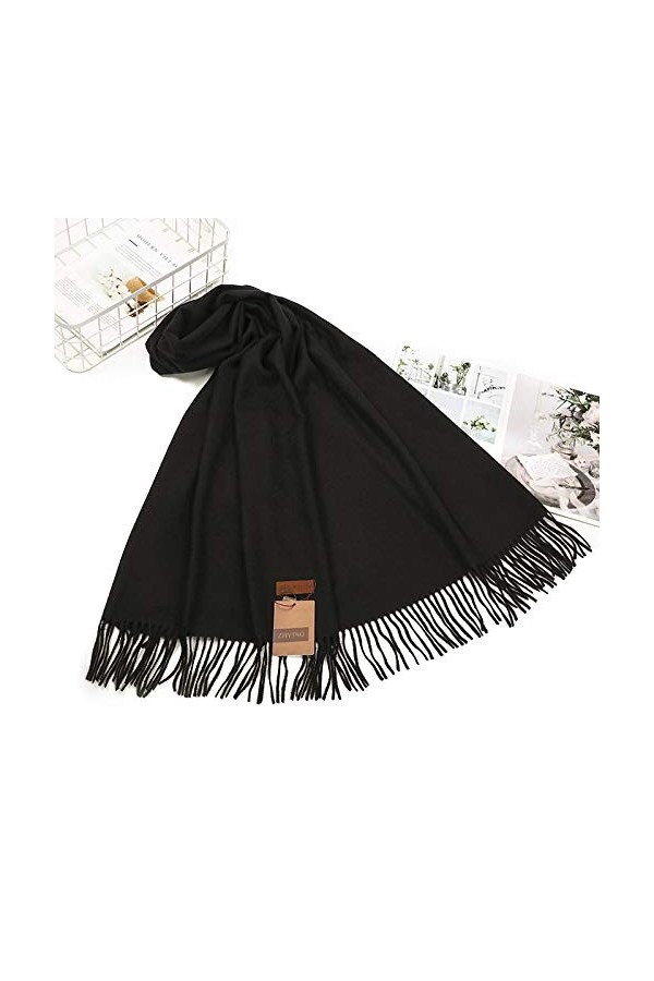 Bysonglezai Foulard Femme Echarpe Écharpe Châle Homme Foulards Mode Hiver Écharpe Femme Blanc Cachemire Écharpe Longue Épaiss