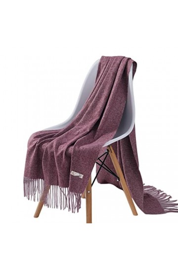 TOBILE Echarpe Femme Faux Pashmina Belle Écharpe Chaude Hiver-Col 10