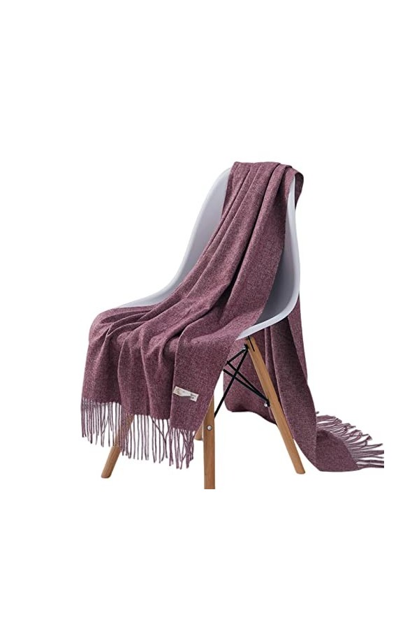 TOBILE Echarpe Femme Faux Pashmina Belle Écharpe Chaude Hiver-Col 10