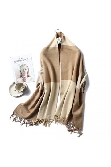 DMXYZZM Écharpe Casual Cachemire Écharpe Femmes Hiver Cou Chaud Foulards Épais Châles Wraps pour Dame Solide Palide Pashmina 