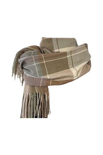 Châle dhiver pour femme, écharpe élégante, douce et chaude en cachemire, écharpe légère, châle en laine à carreaux, grande é