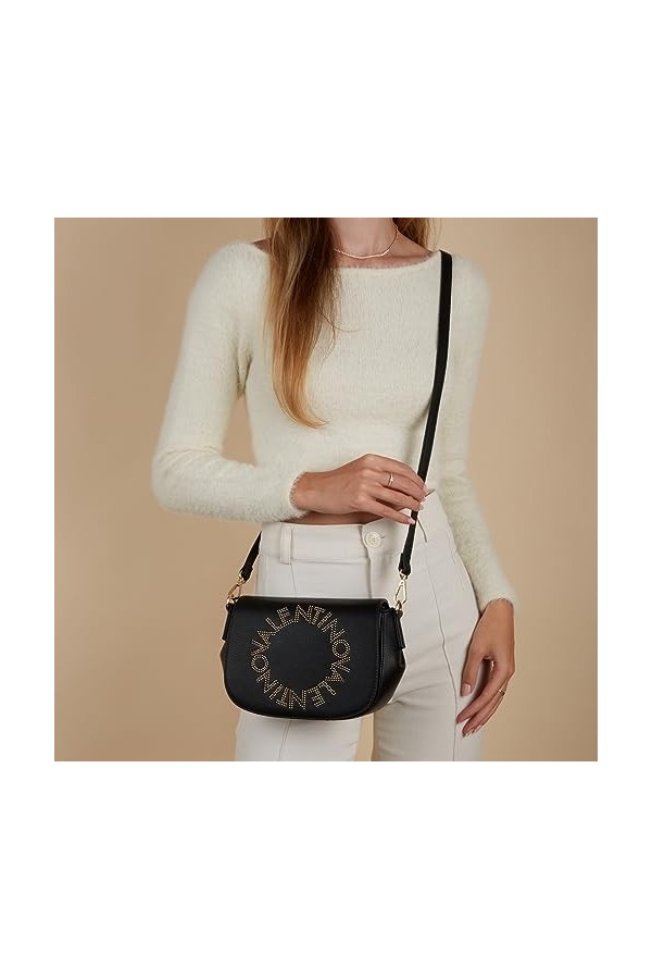 Valentino Pie Re Flap Bag Nero