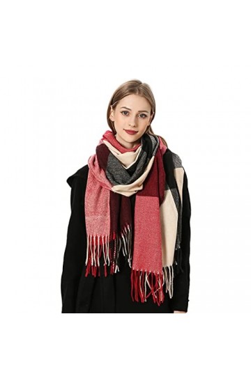 Écharpe en Cachemire Femmes Designer Élégant Cachemire Écharpe Légère Grand Foulard Doux Étole Dhiver Grand Châle En Laine P