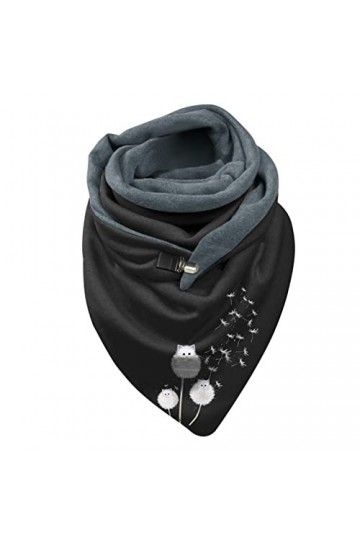 Écharpe châle dhiver pour femme grande étole triangulaire élégante en laine chaude douce légère Pashmina châle signé Foulard