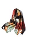IAN LAU Écharpe Cadeau Écharpe à Carreaux Fauche Hiver Pashmina Châles Châles Cachemire Épais Épaisse Dame Tassel Foulards Ch
