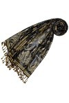 LORENZO CANA Pashmina de 100% viscose pour la femme – écharpe avec les mesures de 70 x 200 cm - une étole attrayante et noble