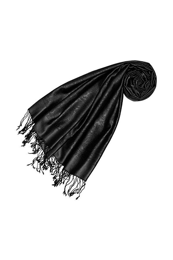 Lorenzo Cana - Pashmina - Imprimé cachemire - Femme Noir noir profond 70 x 190 cm