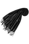 Lorenzo Cana - Pashmina - Imprimé cachemire - Femme Noir noir profond 70 x 190 cm