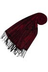 LORENZO CANA - Pashmina - Imprimé cachemire - Femme Rouge Dunkelrot Schwarz Taille unique