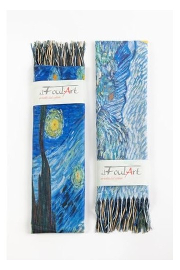 VersusModa Châle Pashmina Van Gogh Femme Chaud et Léger Femme Shawl CC-GIB26, multicolore, Taille unique