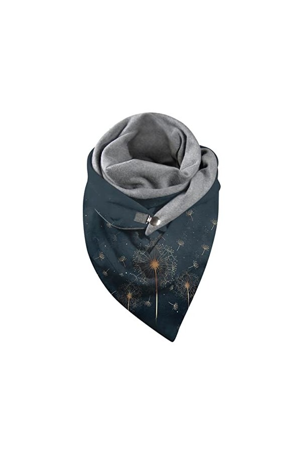 SATUSA Écharpe chaude en cachemire pour femme, grande écharpe triangulaire en laine, légère et élégante, Pashmina, châle sign