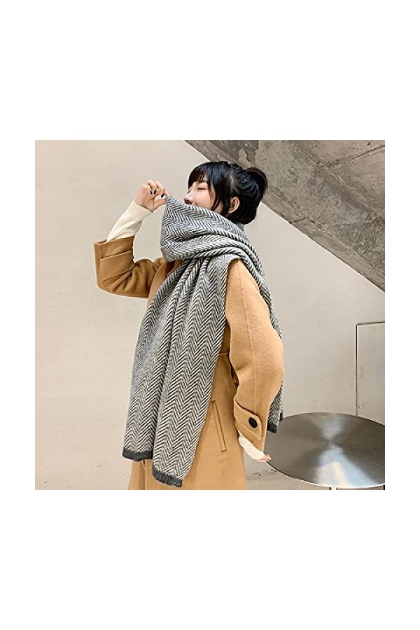 Bysonglezai Foulard Femme Echarpe Homme Châle Mode Imitation Cachemire Femmes Plaid Écharpe Hiver Haute Qualité Wrap Épais Ch