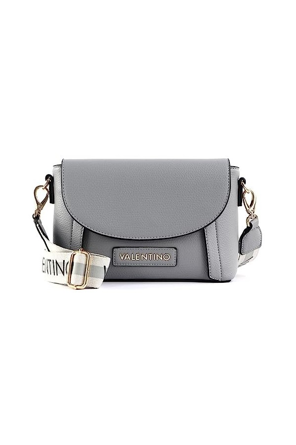 VALENTINO ICY Re Pattina Flap Bag Grigio
