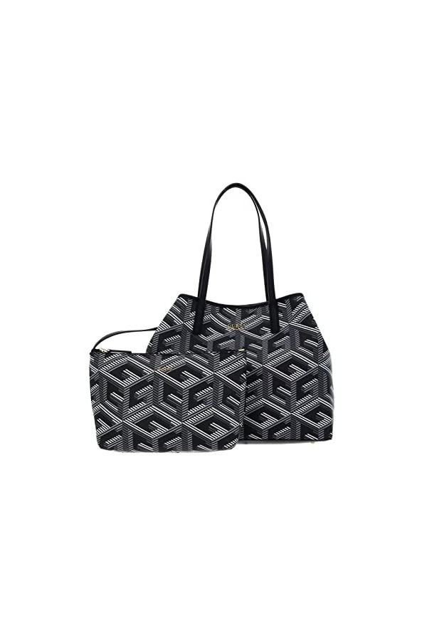 Guess Vikky Large Tote, Bag Women, Logo Noir, Taille Unique