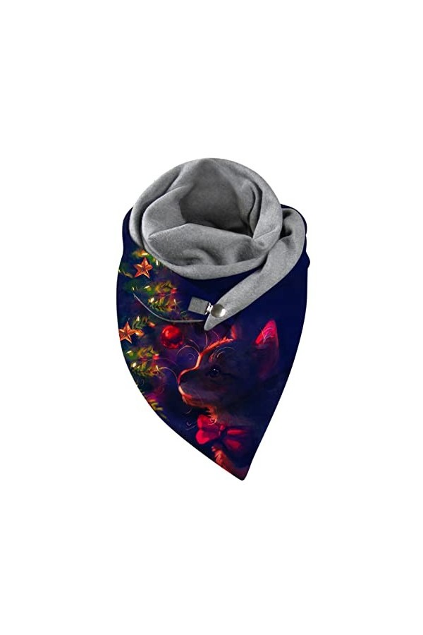 Écharpe Châle Femme Hiver Cachemire Triangulaire Grande Étole Chaud Laine Douce Pashmina Foulard Élégant Grand Châle Signé Éc