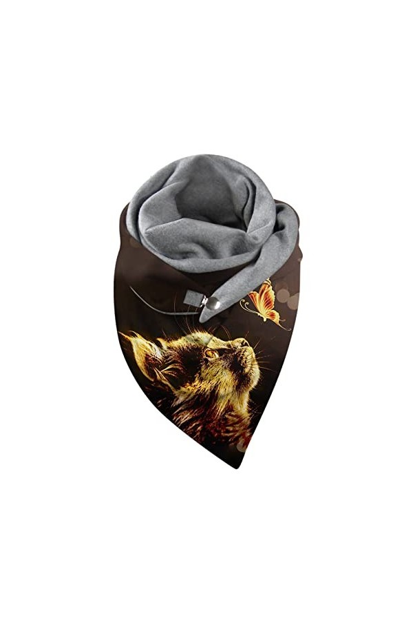 Écharpe dhiver pour femme triangulaire grande grande écharpe en cachemire doux châle écharpe en laine chaude élégante Pashmi