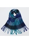 Écharpe Châle Écharpe à carreaux Fauche Hiver Pashmina Châles Châles Cachemire Épais Épaisse Dame Tassel Foulards chauds Écha