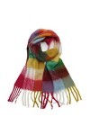 Écharpe Châle Écharpe à carreaux Fauche Hiver Pashmina Châles Châles Cachemire Épais Épaisse Dame Tassel Foulards chauds Écha