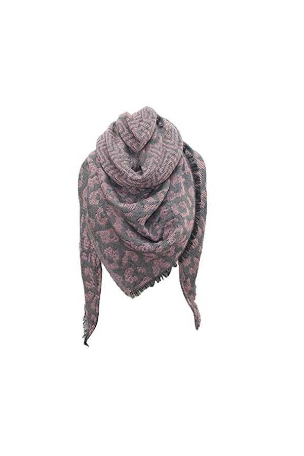 Écharpe Chale Femme Les Femmes dhiver Leopard Chaud Imprimer écharpe Longue écharpe de châle Echarpes Stole Cape écharpe 3in