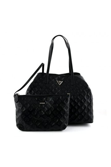 Guess Femme Vikky Tote, Noir, Taglia Unica