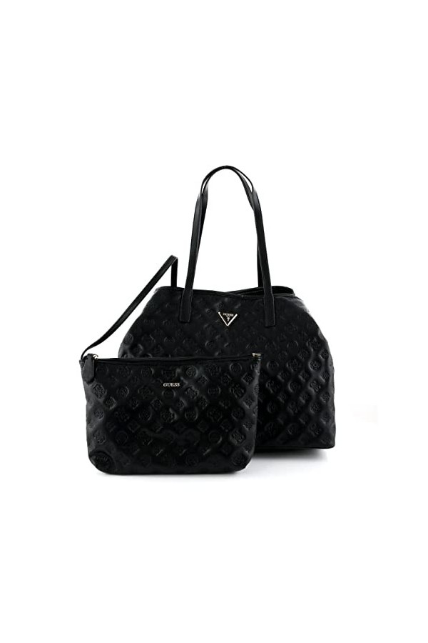 Guess Femme Vikky Tote, Noir, Taglia Unica