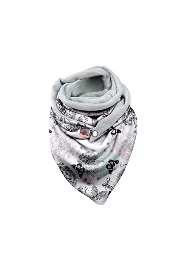 SATUSA Écharpe en cachemire Femme Grande écharpe élégante d’hiver Lumière chaude Étole de laine Signé Châle Triangulaire Cach