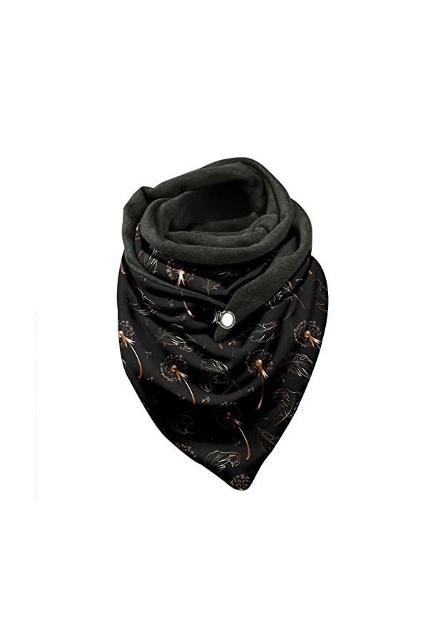 SATUSA Écharpe en cachemire Femme Grande écharpe élégante d’hiver Lumière chaude Étole de laine Signé Châle Triangulaire Cach