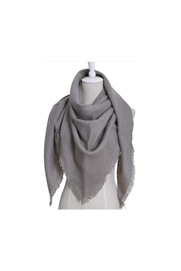 Echarpes Écharpe Écharpe Hiver Chaud Triangle Écharpe Pashmina Châle Écharpes À Carreaux Couverture Châles Écharpe Châle Col