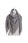Echarpes Écharpe Écharpe Hiver Chaud Triangle Écharpe Pashmina Châle Écharpes À Carreaux Couverture Châles Écharpe Châle Col