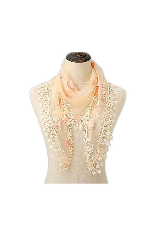 Women Fashion , Summer Soft Thin Shawl Chiffon Silk Wrap Pashmina Stole Triangle Plain Lace Floral Scarf Scarves Silk Scarf 