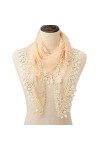 Women Fashion , Summer Soft Thin Shawl Chiffon Silk Wrap Pashmina Stole Triangle Plain Lace Floral Scarf Scarves Silk Scarf 