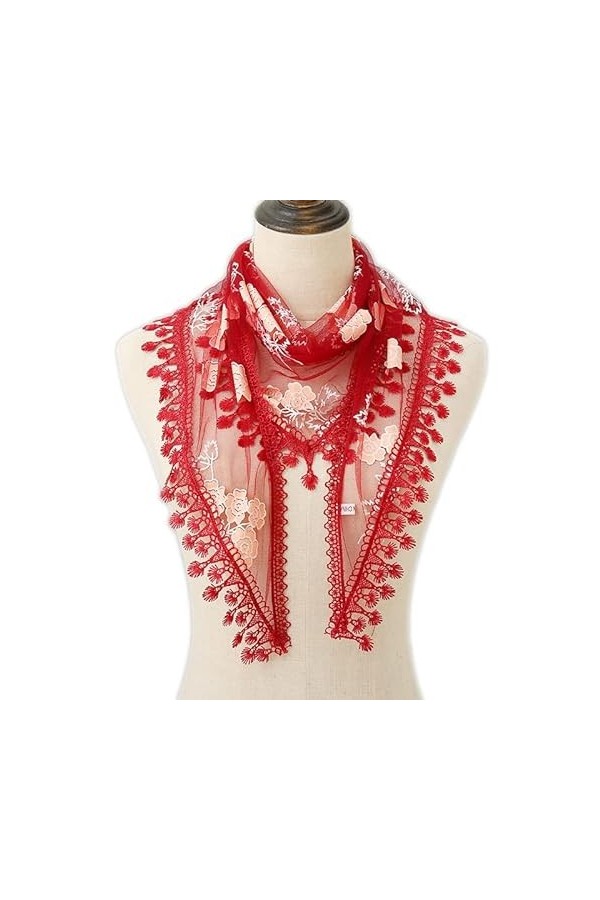 Women Fashion , Summer Soft Thin Shawl Chiffon Silk Wrap Pashmina Stole Triangle Plain Lace Floral Scarf Scarves Silk Scarf 