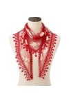 Women Fashion , Summer Soft Thin Shawl Chiffon Silk Wrap Pashmina Stole Triangle Plain Lace Floral Scarf Scarves Silk Scarf 