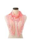 Women Fashion , Summer Soft Thin Shawl Chiffon Silk Wrap Pashmina Stole Triangle Plain Lace Floral Scarf Scarves Silk Scarf 
