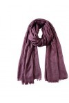 SERUMY Foulards 105 * 190 Cm Une Pièce De Qualité Maxi Femmes Musulmanes Swarf Effilochés Prul-25 Wine,105X190Cm