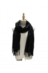 SERUMY Écharpes Tricotées Femmes Color Colormire Cashmere with Tassel Lady Winter Automne Scarf Scharf Thinker Femme Châle Ch