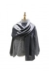 SERUMY Écharpes Tricotées Femmes Color Colormire Cashmere with Tassel Lady Winter Automne Scarf Scharf Thinker Femme Châle Ch