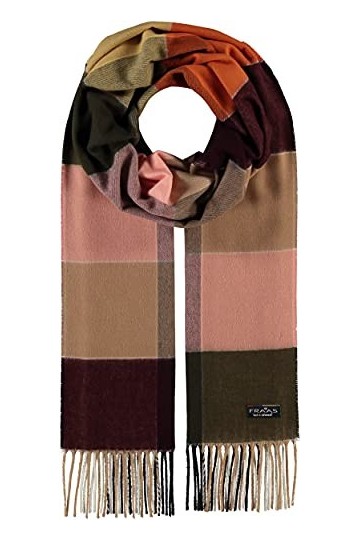 Fraas Écharpe Cashmink pour femmes avec boîte à carreaux - Fabriquée en Allemagne