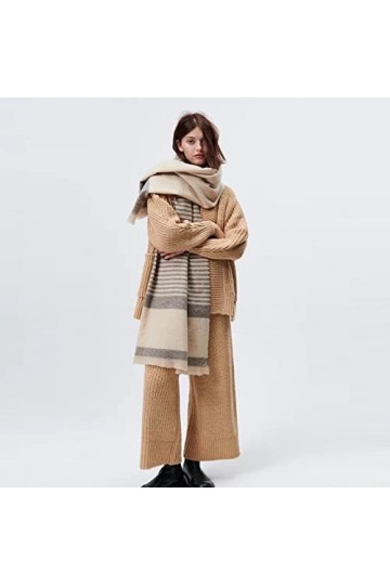 Bywenzai Foulard Mode Cachemire Plaid Femmes Écharpe Automne Hiver Chaud Châle Wrap Bandana Long Gland Femme Étole Couverture